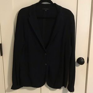 Ann Taylor Navy Knit Blazer